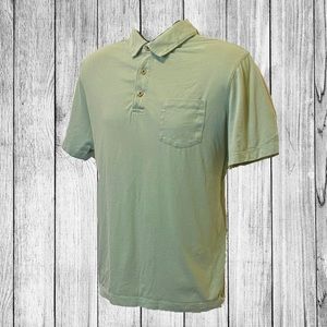 Men’s Polo Shirt - Size L - Green - Tailor Vintage